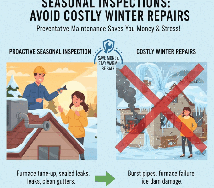 How Seasonal Inspections Can Help You Avoid Costly Winter Repairs